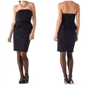 Strapless Lace Peplum Dress by White House Black Market size 00